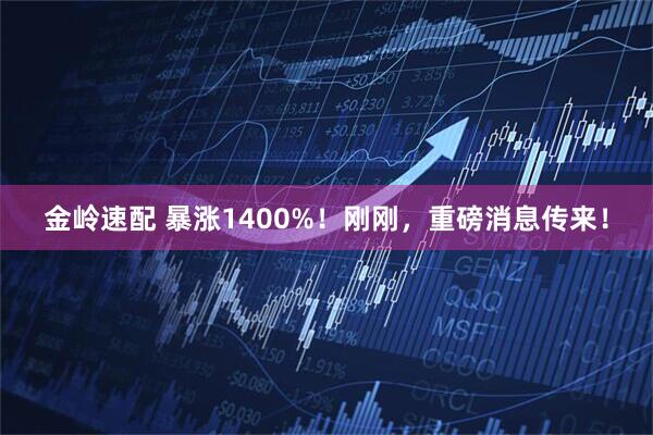 金岭速配 暴涨1400%！刚刚，重磅消息传来！